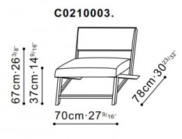Eric Lounge Chair dimensions