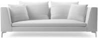 Alison Plus es un sof moderno con brazos bellamente cnicos, elegantes patas de acero negro y un estilo lineal para lograr una pieza atemporal de muebles con un diseo moderno.