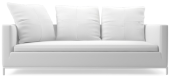 Balance es un sof de diseo contemporneo con patas cromadas que habla de sofisticacin y elegancia moderna.
