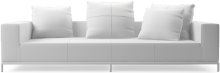 Balance contemporary four seat upholstered sofa