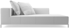 Balance contemporary large chaise sofa
