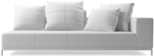 Balance contemporary large sofa section
