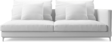 Crescent contemporary large deep sofa section