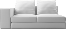 Lean designer small sofa section