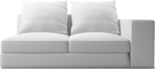 Lean designer small sofa section