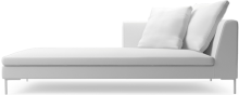 Alison modern large chaise sofa