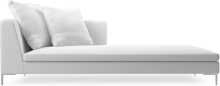 Alison modern large chaise sofa