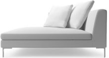 Alison modern deep chaise sofa