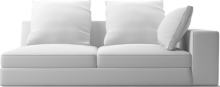 Lean designer medium sofa section