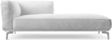 Avalon modern large chaise sofa