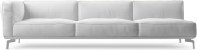 Avalon modern large sofa section