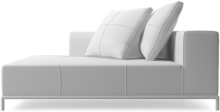 Balance contemporary small chaise sofa