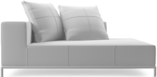 Balance contemporary small chaise sofa