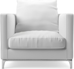 Crescent contemporary armchair