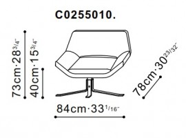 Eddy Lounge Chair dimensions