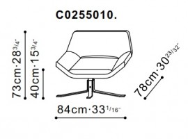 Eddy Lounge Chair dimensions