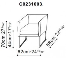 Edge Lounge Chair dimensions