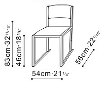 Emily Dining Chair dimensions