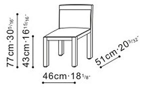 Goth Dining Chair dimensions