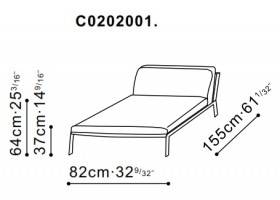 Arc Low Backed Lounge Chair dimensions