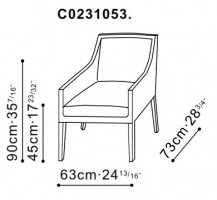 Baroque Deep Dining / Lounge  dimensions