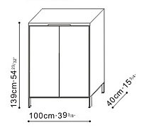 Tall Cupboard / Storage Unit dimensions