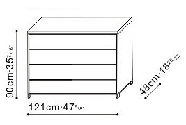 4 Drawer Storage Unit dimensions
