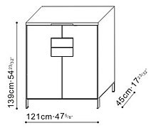 Wide Cupboard/Storage Unit dimensions