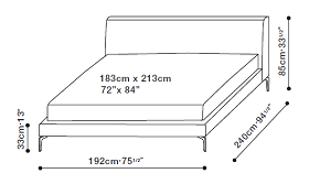 Alison California King Bed 192 x 240cm