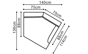 Sof esquinero chico derecho